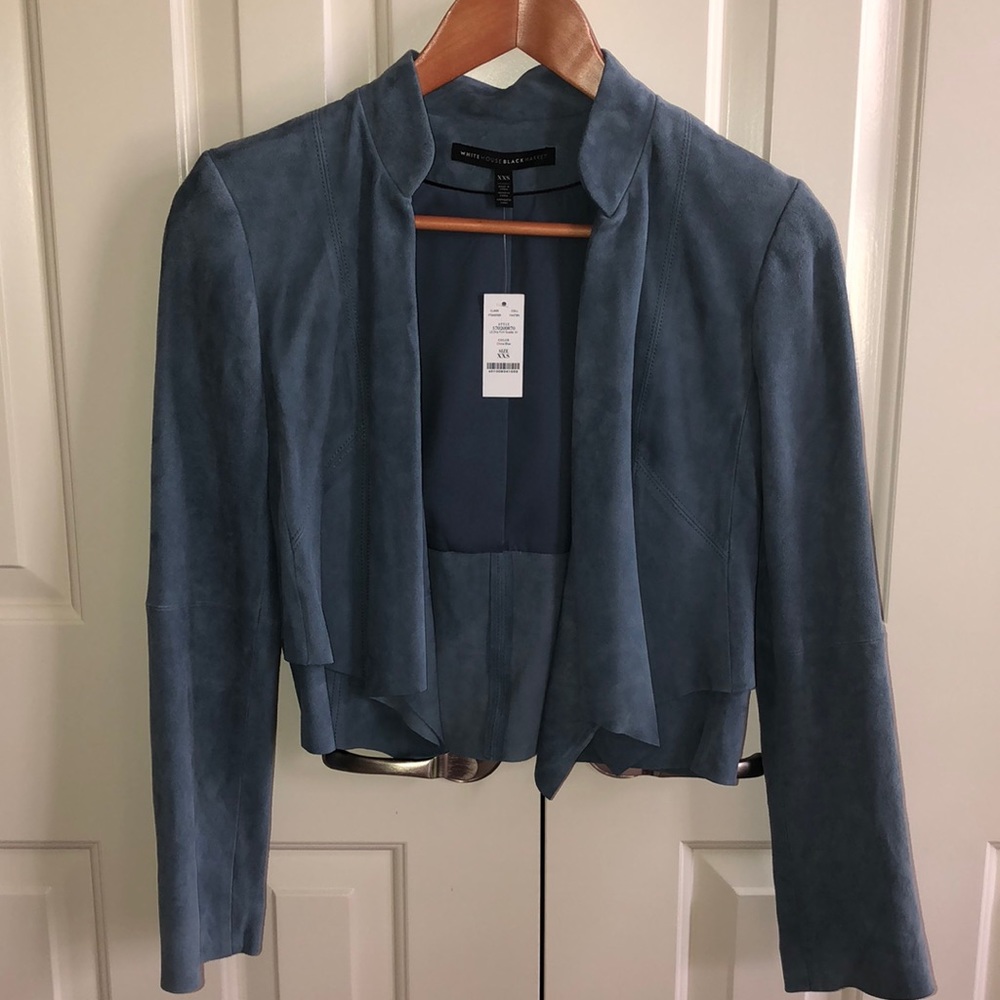 White House Black Market suede jacket. New!